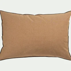 Coussin*alinea Coussin points bourdon en coton - brun alep 50x70cm Marron