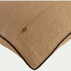 Coussin*alinea Coussin points bourdon en coton - brun alep 50x70cm Marron