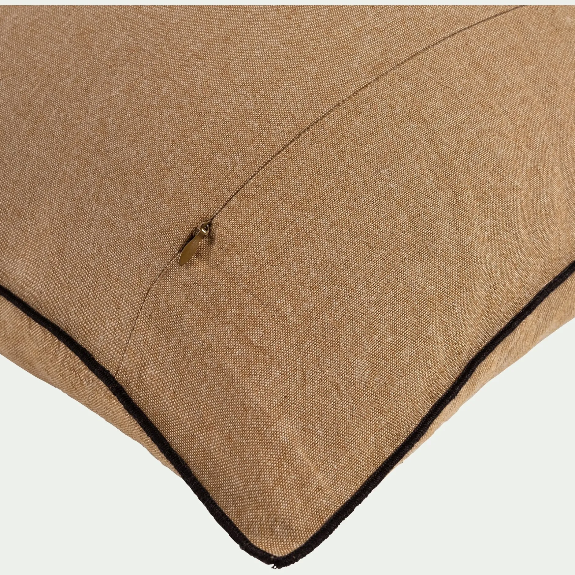 Coussin*alinea Coussin points bourdon en coton - brun alep 50x70cm Marron