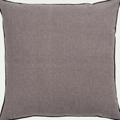 Coussin*alinea Coussin points bourdon en coton - ardoise 45x45cm Gris