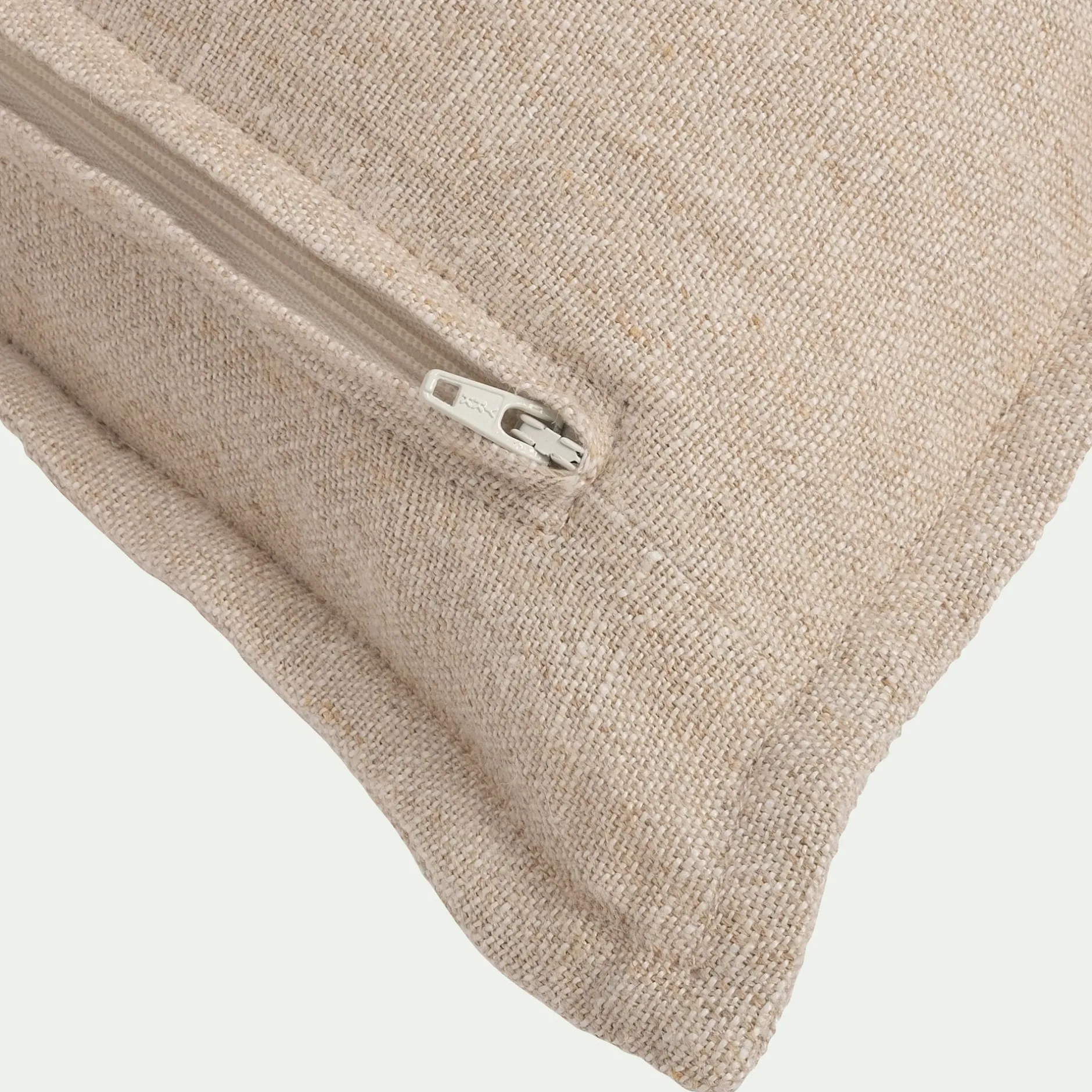 Coussin*alinea Coussin rayé en lin 45x45cm - Rouge