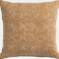 Coussin*alinea Coussin surpiqué en coton 45x45cm - brun noisette Marron