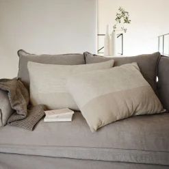 Coussin*alinea Coussin tissé en coton 50x70cm - Beige