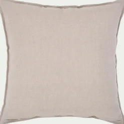 Coussin*alinea Coussin tissé teint en lin 65x65cm - Noir