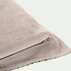 Coussin*alinea Coussin tissé teint en lin 65x65cm - Noir