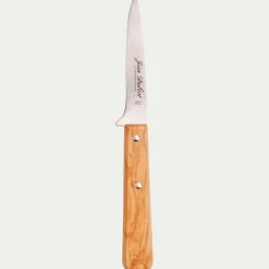 Couteau De Cuisine*alinea Couteau multi-usages en inox et bois d'olivier 25cm - Naturel