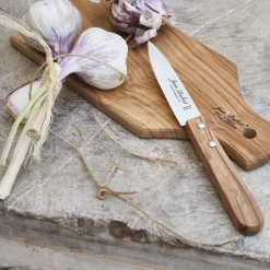 Couteau De Cuisine*alinea Couteau office en inox et bois d'olivier 18cm - Naturel