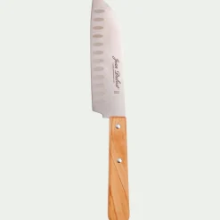 Couteau De Cuisine*alinea Couteau santoku en inox et bois d'olivier 28cm - Naturel