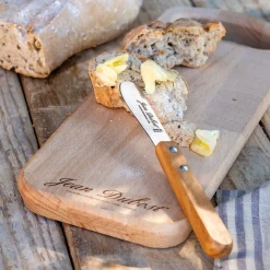 Couteau De Cuisine*alinea Couteau tartineur en inox et bois d'olivier 16cm - Naturel