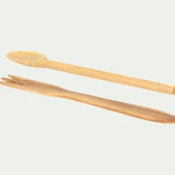 Couvert De Service*alinea Couverts à salade en bois d'olivier Bois clair