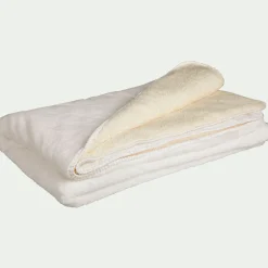 Plaid|Couvre-Lit*alinea Couvre lit imitation fourrure - ventoux 180x220cm Blanc