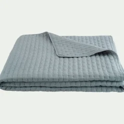 Couvre-Lit*alinea Couvre-lit en tissu surpiqué 180x230cm - calaluna Bleu