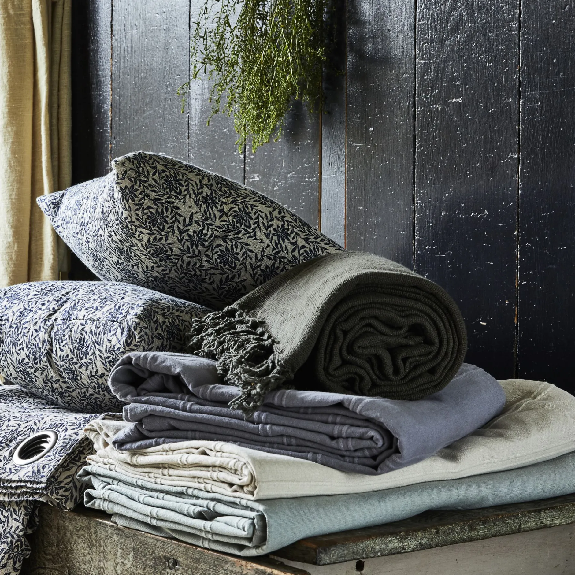 Couvre-Lit*alinea Couvre-lit tissé en coton 230x250cm - borie Gris