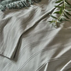 Couvre-Lit*alinea Couvre-lit tissé en coton 230x250cm - olivier Vert