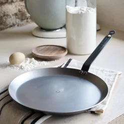 Casserole, Poêle Et Sauteuse|Cuisson Spécifique*alinea Crêpière en tôle De Buyer D26cm - Argenté
