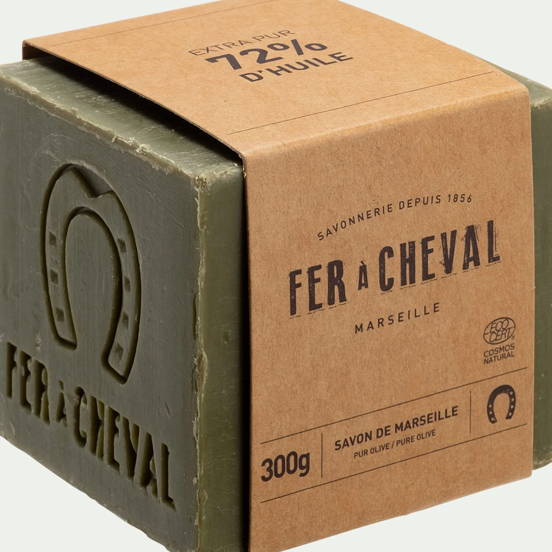 Cosmétique|Accessoire De Salle De Bain*alinea Cube savon de Marseille 300gr - Vert