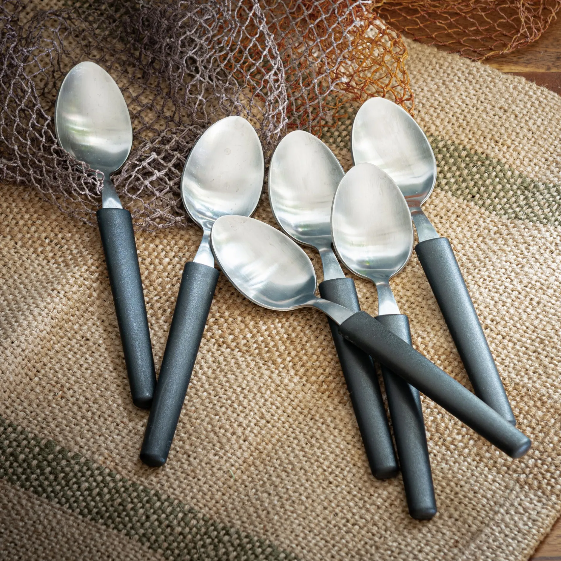 Couvert De Table*alinea Cuillère à soupe en matière végétale 100% recyclable - Noir