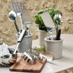 Ustensile De Cuisine|Couvert De Service*alinea Cuillère de service perforée en inox 28cm - métallisé Gris