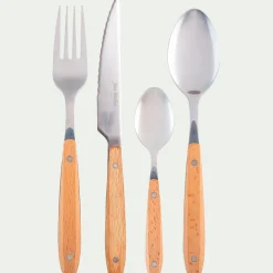 Couvert De Table*alinea Cuillère en inox et manche en bois de hêtre - naturel