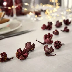 Décoration De La Table De Noël|Vase Et Branchage De Noël*alinea Déco végétale fruits secs - Rouge