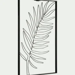 Toile, Tableau Et Affiche*alinea Décoration murale palmier - L50xl34,5cm Noir