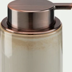 Accessoire De Salle De Bain*alinea Distributeur de savon en céramique - Gris