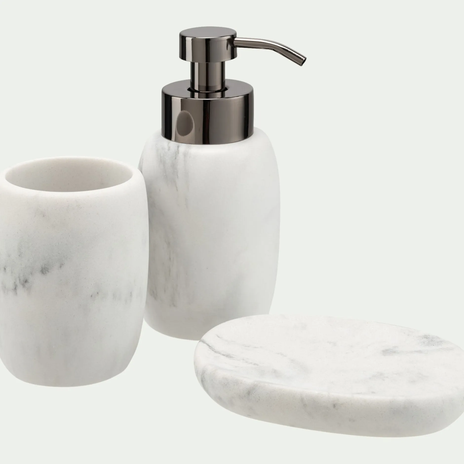 Accessoire De Salle De Bain*alinea Distributeur de savon en polyrésine - Blanc