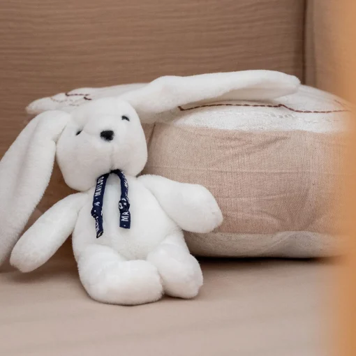 Matelas Enfant|Peluche*alinea Doudou lapin - H23cm Blanc