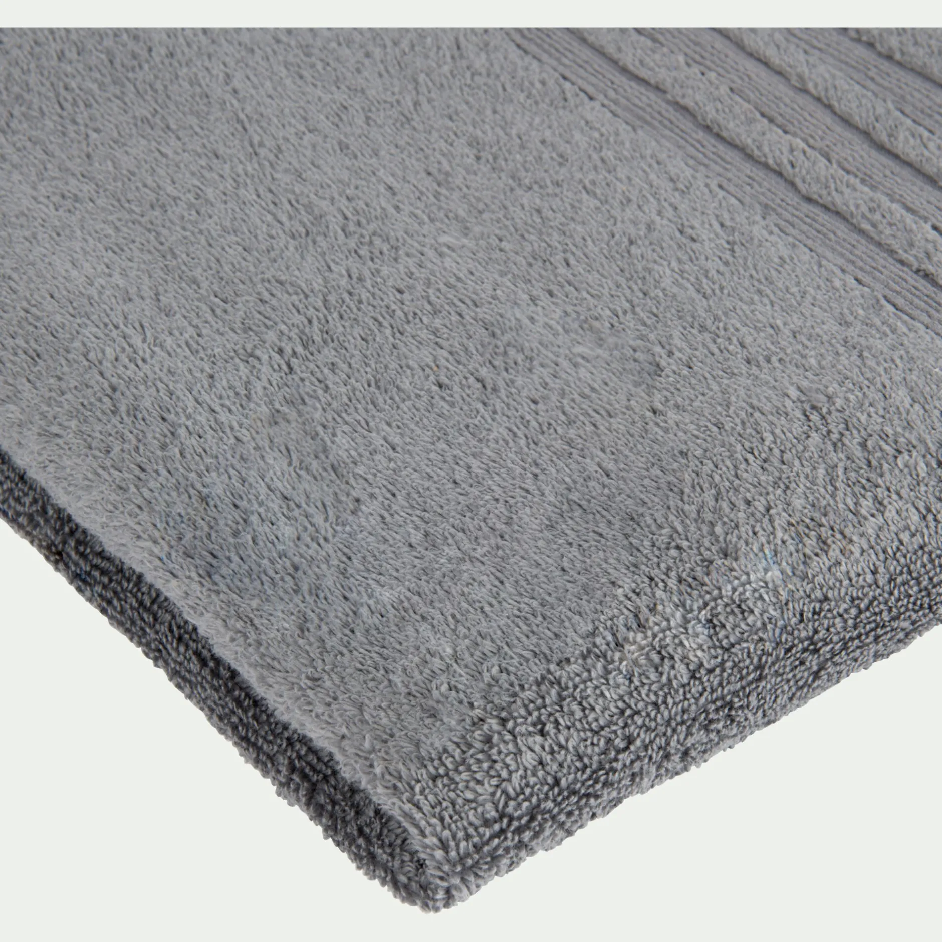Drap De Bain*alinea Drap de bain bouclette en coton - anthracite 100x150cm Gris