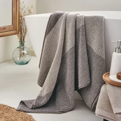 Drap De Bain*alinea Drap de bain bouclette jacquard en coton - alpilles 100x150cm Beige