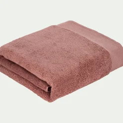 Drap De Bain*alinea Drap de bain en coton peigné - brun rhassoul 100x150cm Marron