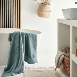 Drap De Bain*alinea Drap de bain en coton peigné - calaluna 100x150cm Bleu