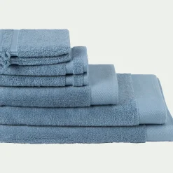 Drap De Bain*alinea Drap de bain en coton peigné - autan 100x150cm Bleu
