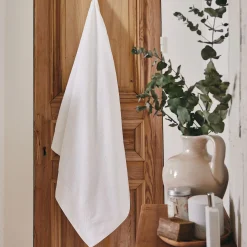 Drap De Bain*alinea Drap de bain en coton peigné - optique 100x150cm Blanc