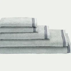 Drap De Bain*alinea Drap de bain frangé en coton 100x150cm - littoral Bleu