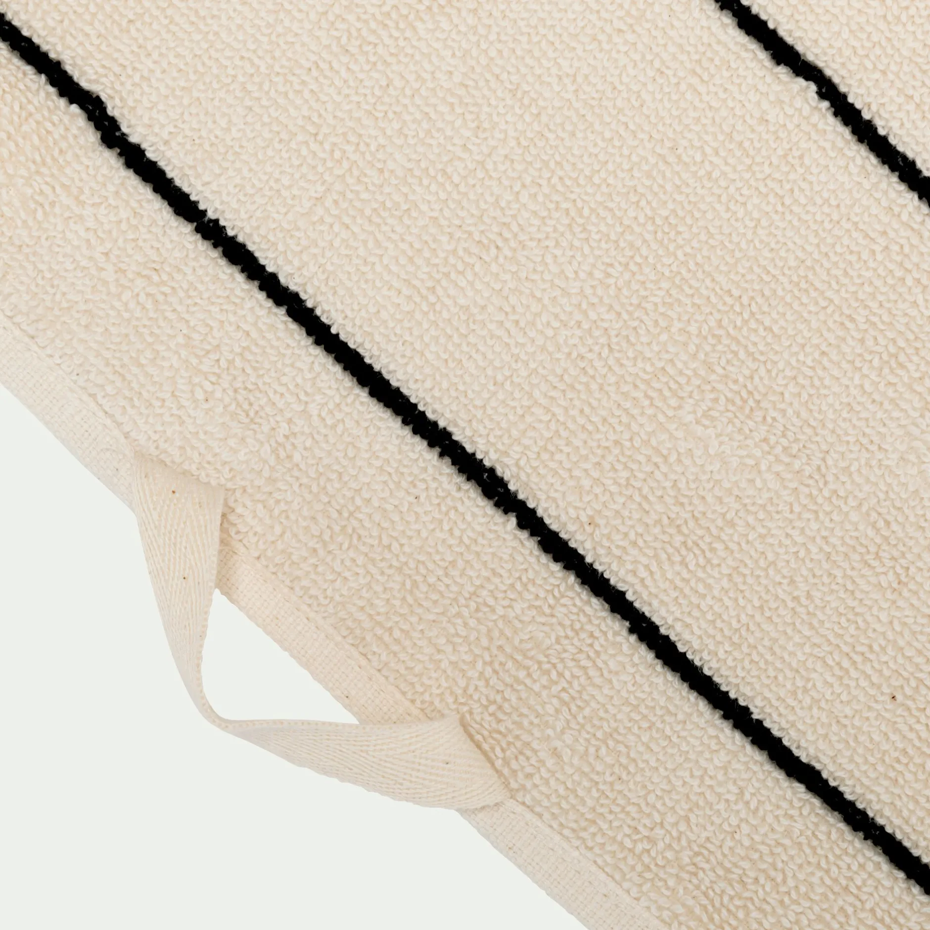 Drap De Bain*alinea Drap de bain rayé en coton 100x150cm - Beige