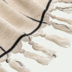 Drap De Bain*alinea Drap de bain rayé en coton 100x150cm - Beige