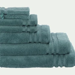 Drap De Douche*alinea Drap de douche bouclette en coton - 70x140cm Vert