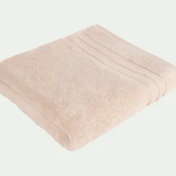 Drap De Douche*alinea Drap de douche bouclette en coton - grège 70x140cm Rose