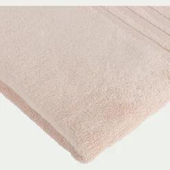 Drap De Douche*alinea Drap de douche bouclette en coton - grège 70x140cm Rose
