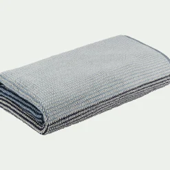 Drap De Douche*alinea Drap de douche bouclette jacquard en coton - 70x140cm Bleu