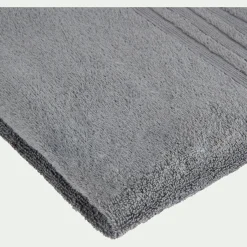Drap De Douche*alinea Drap de douche bouclette en coton - anthracite 70x140cm Gris