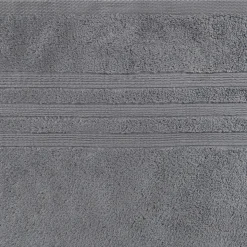 Drap De Douche*alinea Drap de douche bouclette en coton - anthracite 70x140cm Gris