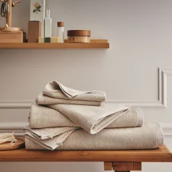 Drap De Douche*alinea Drap de douche en bouclettes de coton bio - alpilles 70x130cm Beige