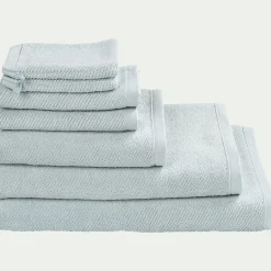 Drap De Douche*alinea Drap de douche en bouclettes de coton bio - 70x130cm Bleu