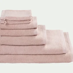 Drap De Douche*alinea Drap de douche en bouclettes de coton bio - rosa 70x130cm Rose