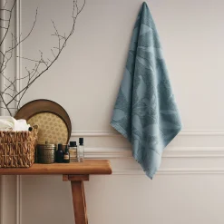 Drap De Douche*alinea Drap de douche en coton - calaluna 70x140cm Bleu