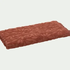 Drap De Douche*alinea Drap de douche en coton motif floral 70x140cm - terracotta Rouge