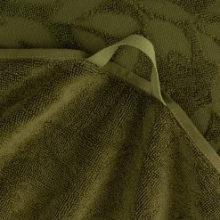 Drap De Douche*alinea Drap de douche en coton motif floral 70x140cm - mousse Vert