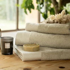 Drap De Douche*alinea Drap de douche en coton peigné - alpilles 70x140cm Beige